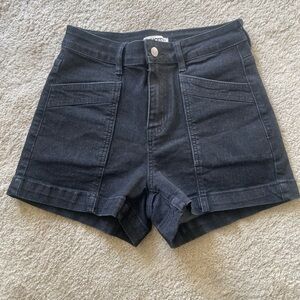 luvamia Black Jean Shorts Size S